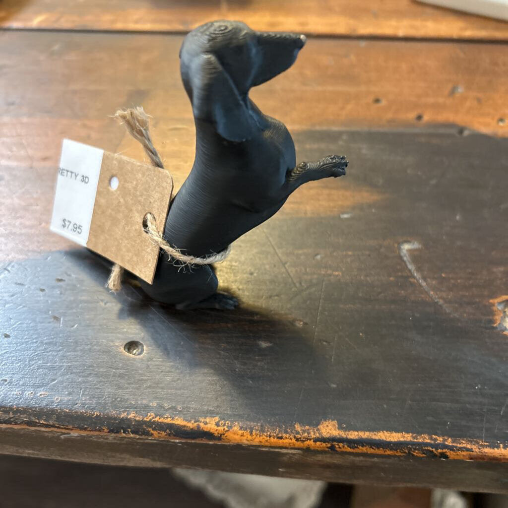 DACHSHUND SITTING PRETTY 3D PRINTED