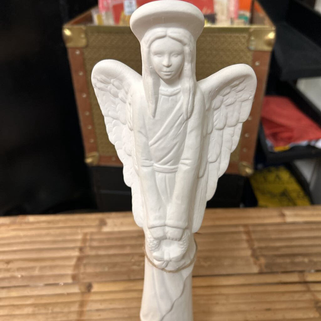 GEORGIA-MADE USA CLAY CERAMIC FIGURINE ANGEL