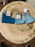 CHRISTMAS MINITURE FELT STOCKING