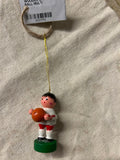 WOODEN ORNAMENT BOY WITH BALL MULTI