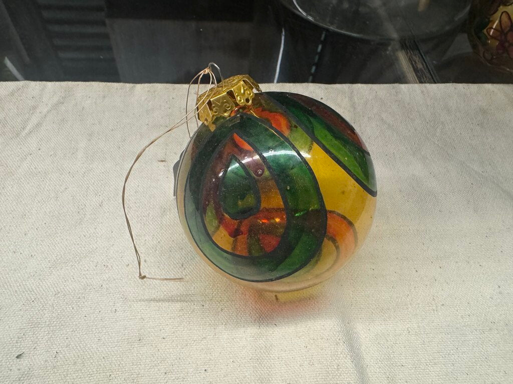 STAINED GLASS ORNAMENT