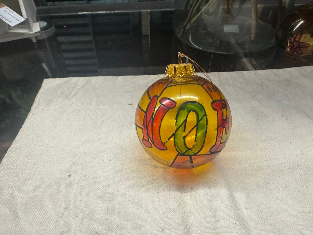 STAINED GLASS ORNAMENT