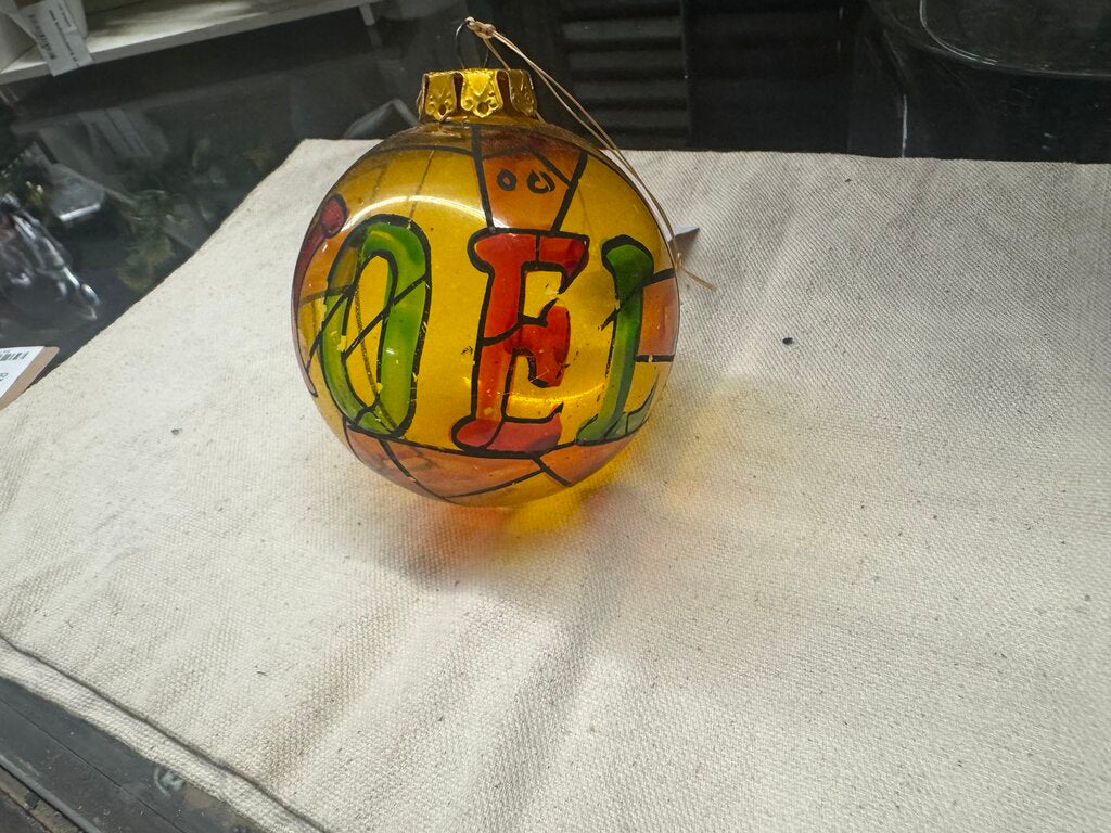 STAINED GLASS ORNAMENT