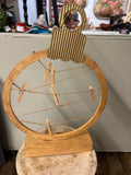 ORNAMENT CARD HOLDER NATURAL AND GOLD