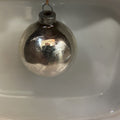 VINTAGE GLASS BALL ORNAMENT