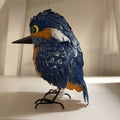 BLUE/ORANGE METAL BIRD