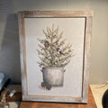 LIGHT UP POTTED GREENARY WITH BIRD