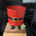 LRG ROUND SANTA PLANTER