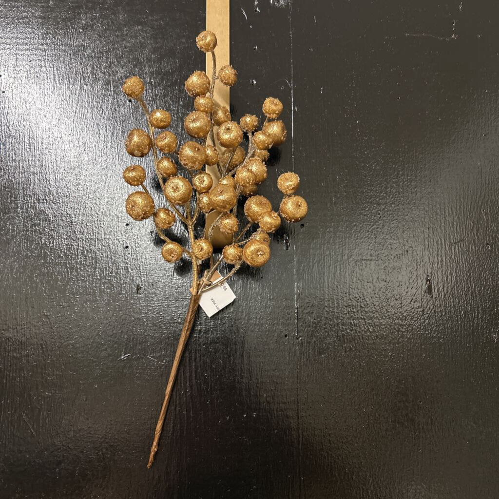 GOLD GLITTER BERRY PICK