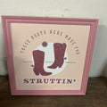 PINK GLITTER BOOTS (STRUTTIN )