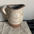CREAM/BROWN PITCHER