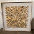 RAISED DRIFTED ARTWORK ON CANVAS FRAMED