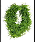 BEAD GRASS WREATH OVAL LIGHT GREEN 34"