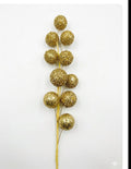 LRG GOLD GLITTER BALL PICK 32"