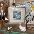 SHELL ARTWORK SILVER FRAME
