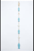 TEAL FISH/SHELL GARLAND