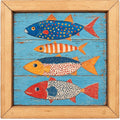 4 FISH FRAMED ARTWORK