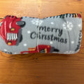 CHRISTMAS TRUCK FLEECE THROW 50"X60"
