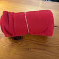 RED FLEECE THROW 50"X60"