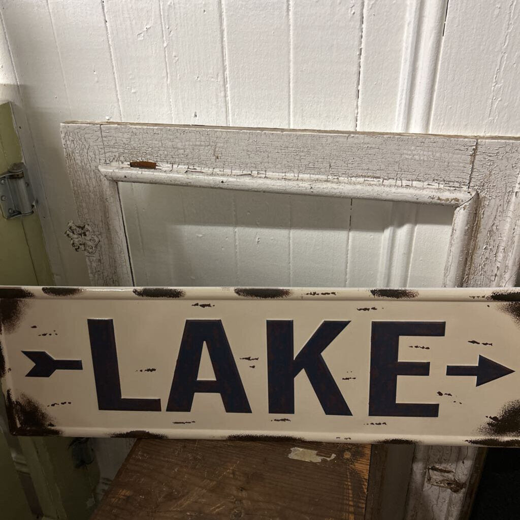 METAL LAKE SIGN