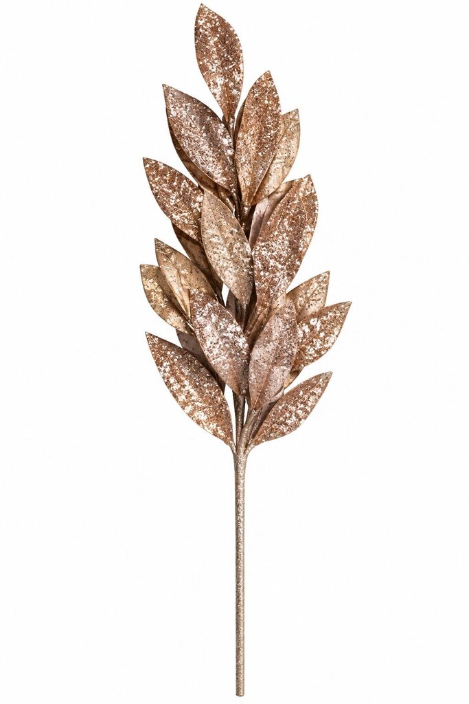 PINK GLITTER LEAF LONG STEM 28"