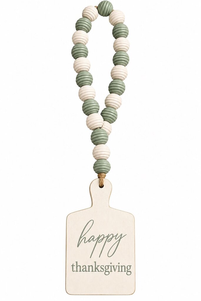 HAPPY THANKSGIVING BEADED GARLAND/CUTTINGBOARD