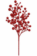 RED GLITTER BALL SPRAY 18"