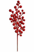 RED GLITTER BALL SPRAY 16"