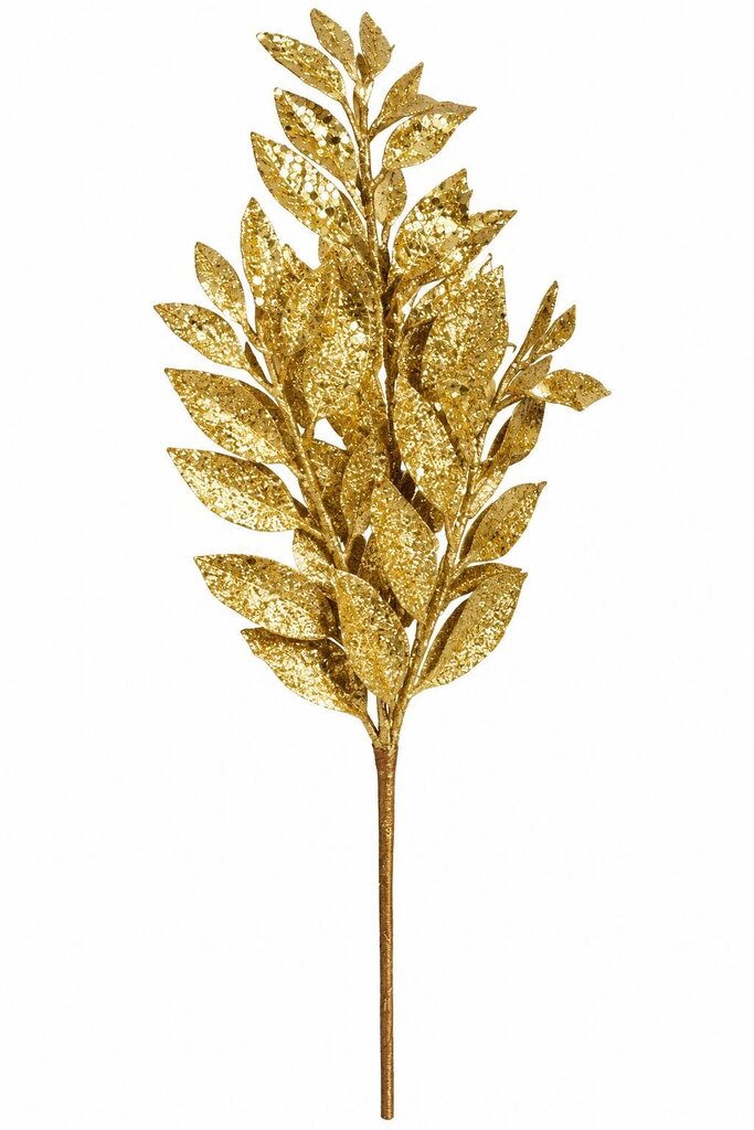 GOLD GLITTER LEAF PICK 16"
