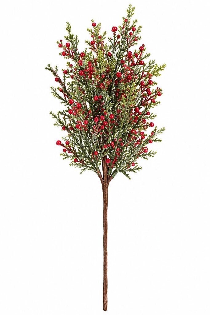 FGROSTED CEDAR/RED BERRY PICK 14.5"