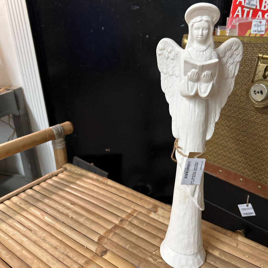GEORGIA-MADE USA CLAY CERAMIC FIGURINE ANGEL