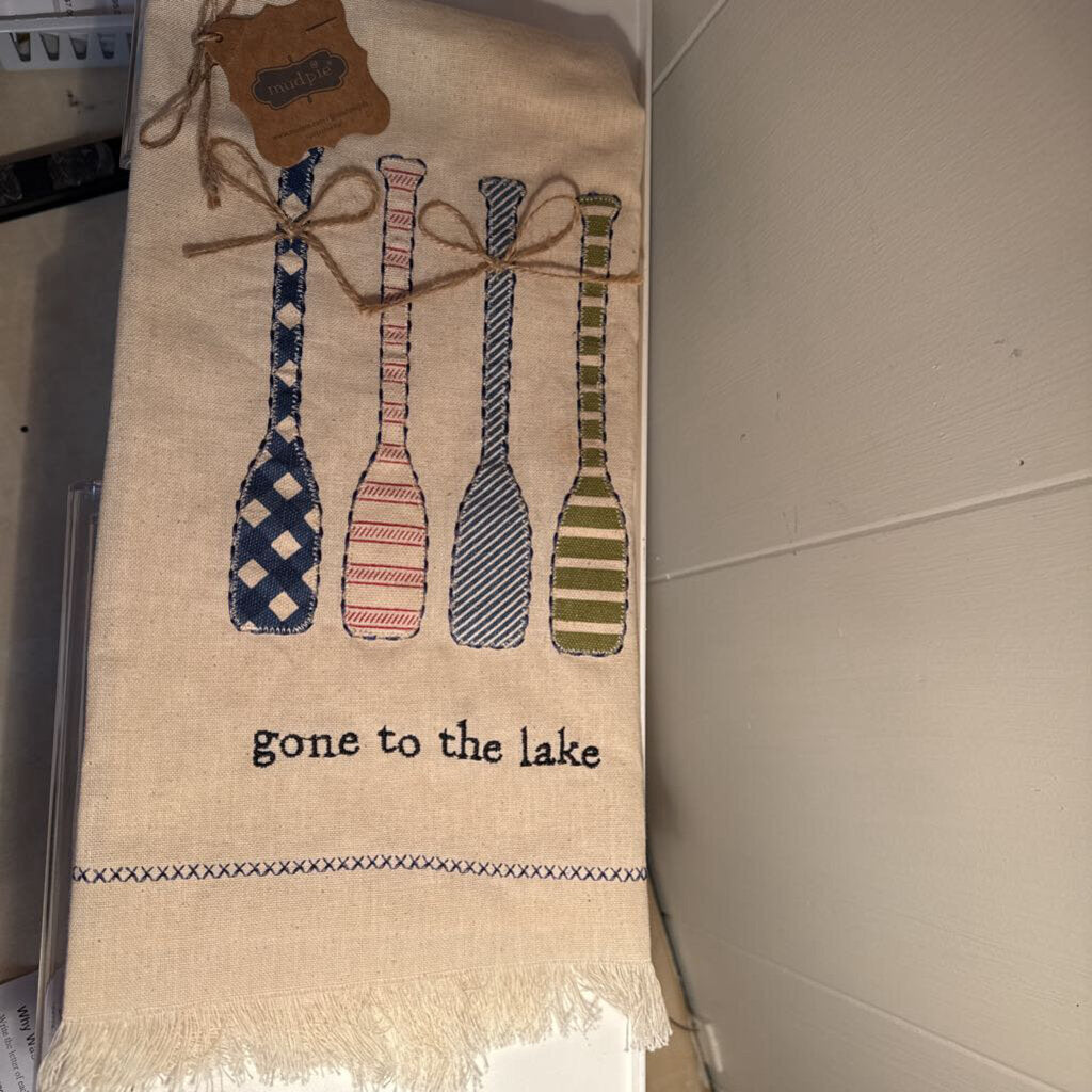 GONE TO THE LAKE HAND TOWEL