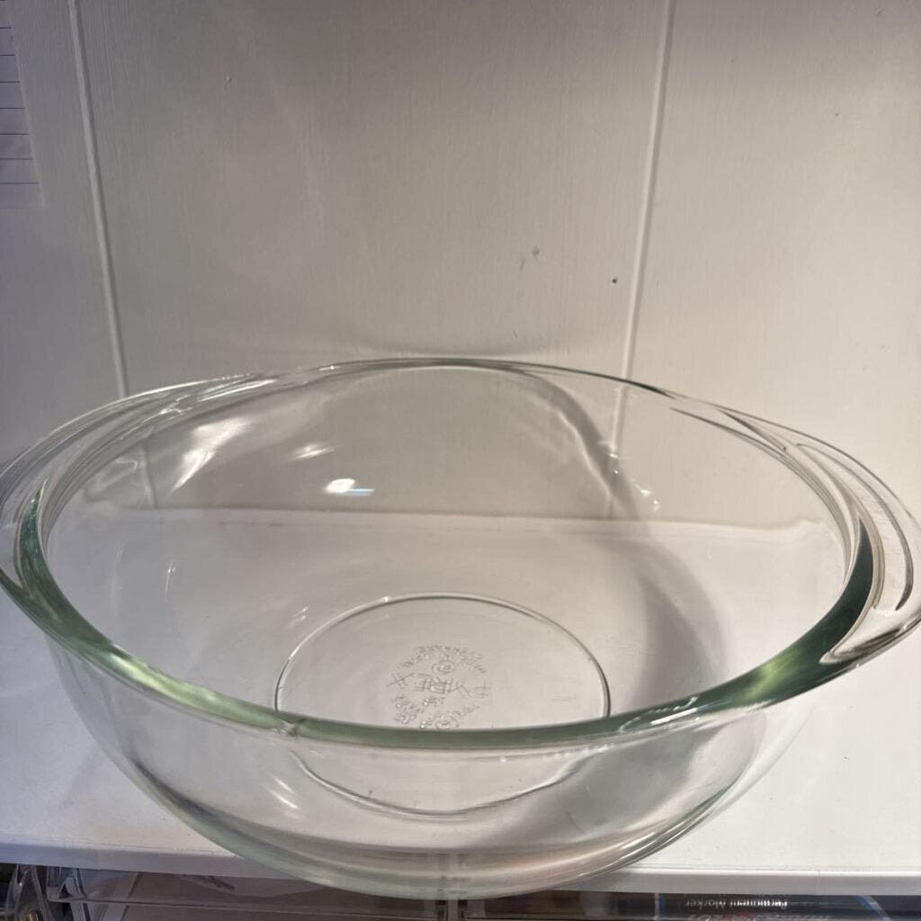 VINTAGE CLEAR PYREX CINDERELLA MIXING BOWL