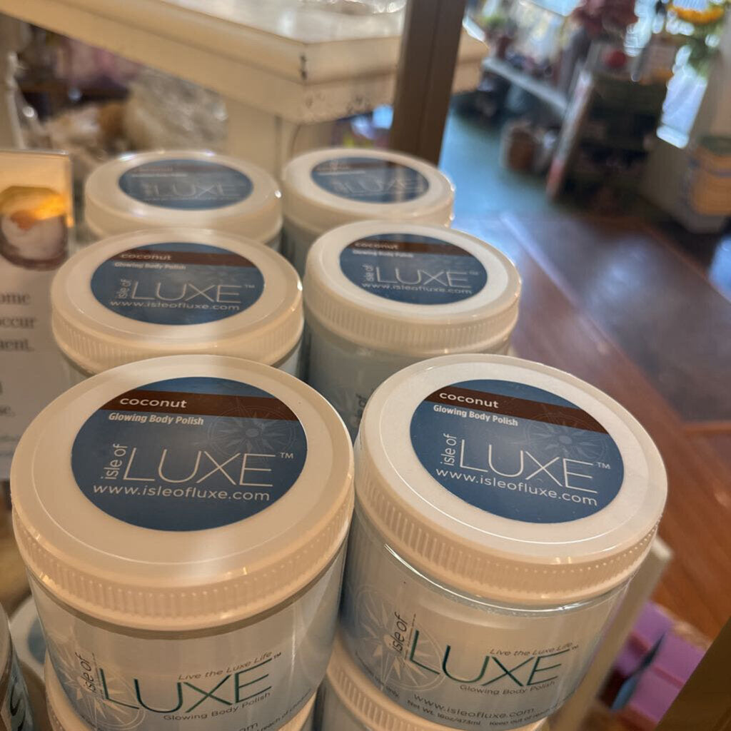 Isle of LUXE Glowing Body Polish-Coconut