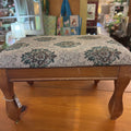 VINTAGE UPHOLSTERED WOODEN BENCH/STOOL