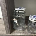 LRG BLUE/WHITE CLAMP STORAGE CONTAINER