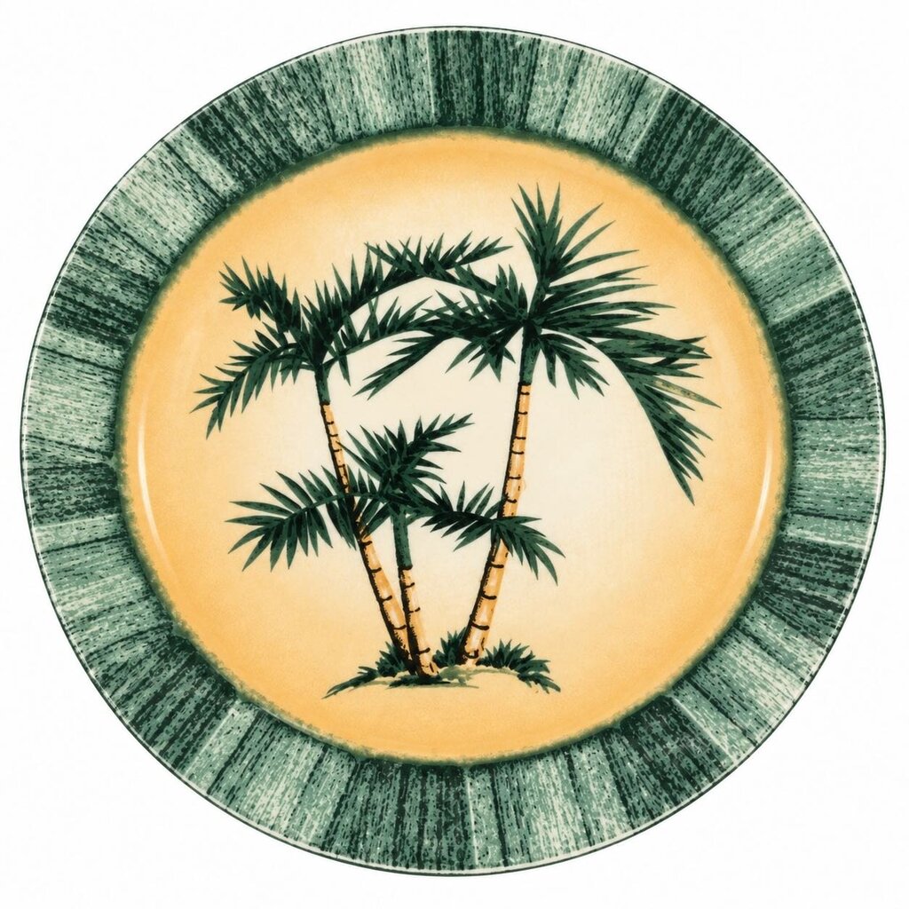 PALM TREE DECORATIVE PLATE