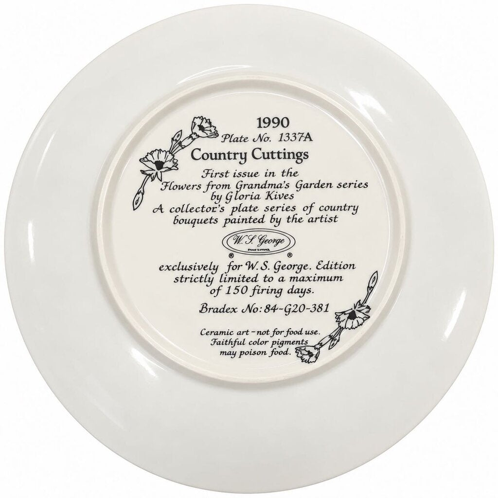 COUNTRY CUTTINGS DECORATIVE PLATE