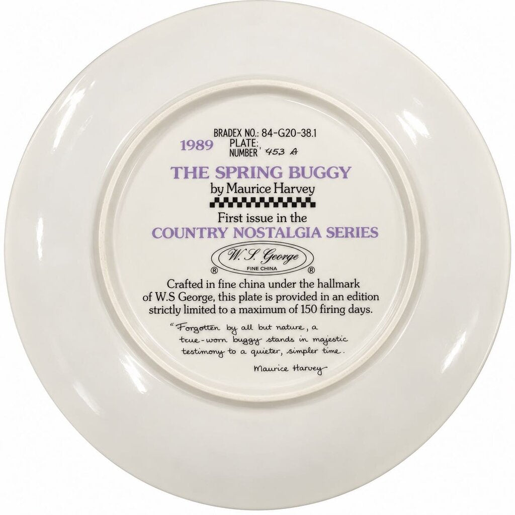 THE SPRING BUGGY DECORATIVE PLATE