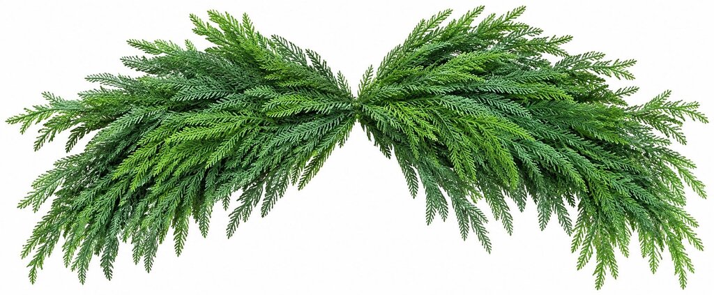 NORFOLK PINE CRESENT SWAG 48"