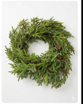 GRAPEVINE BASED CEDAR/EVERGREEN WREATH