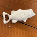 CAST IRON BOTTLE OPENER WHITE