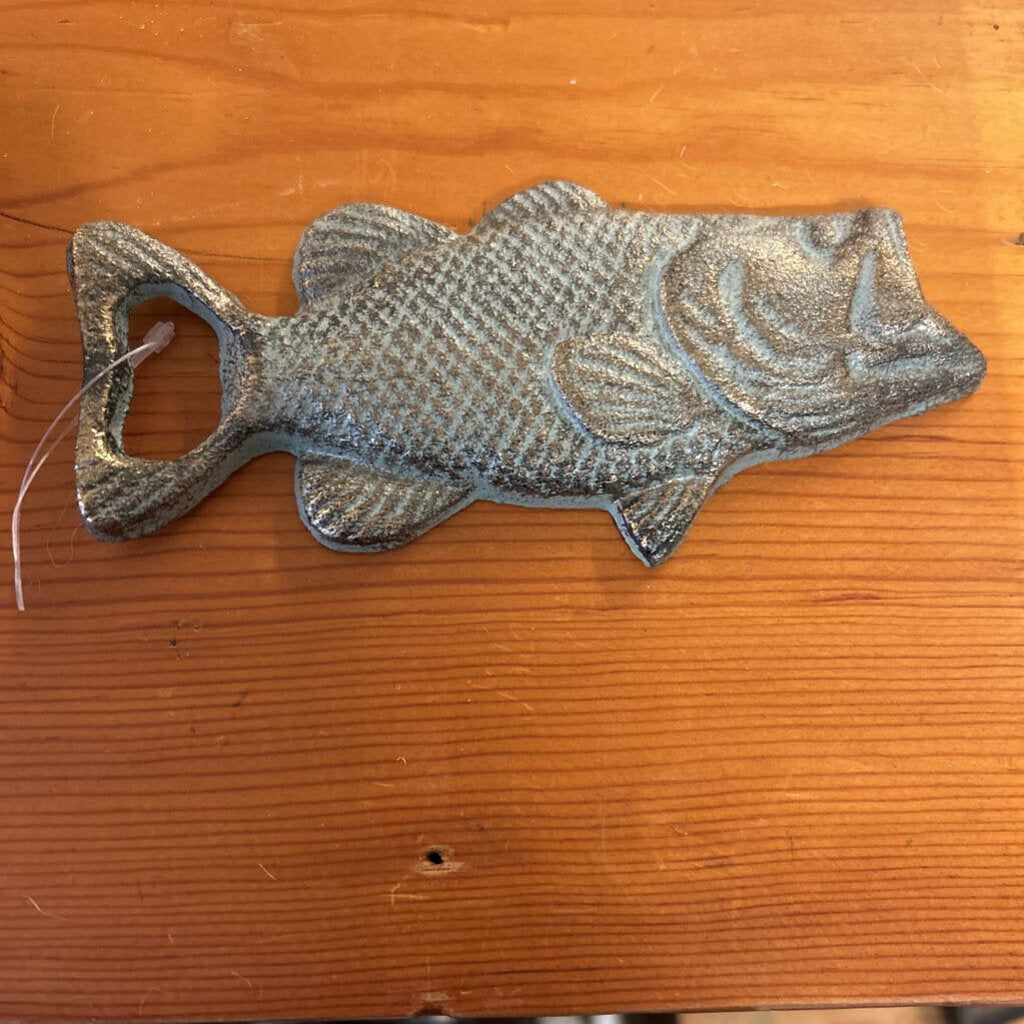 CAST IRON BOTTLE OPENER BRASS COLOR