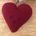 RED CROCHETED HEART