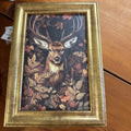 DEER PICTURE IN GOLD FRAME