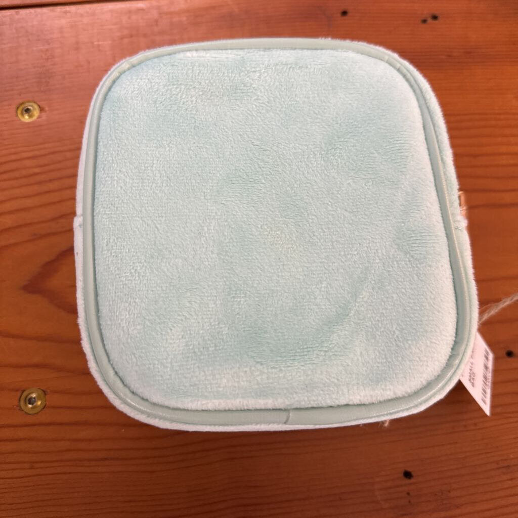 SMALL FAUX SUEDE SQUARE BAG