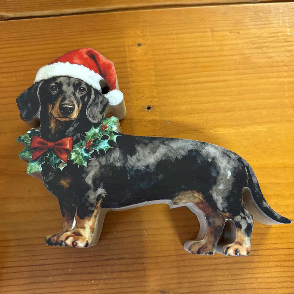 DACHSHUND CHRISTMAS SITTER