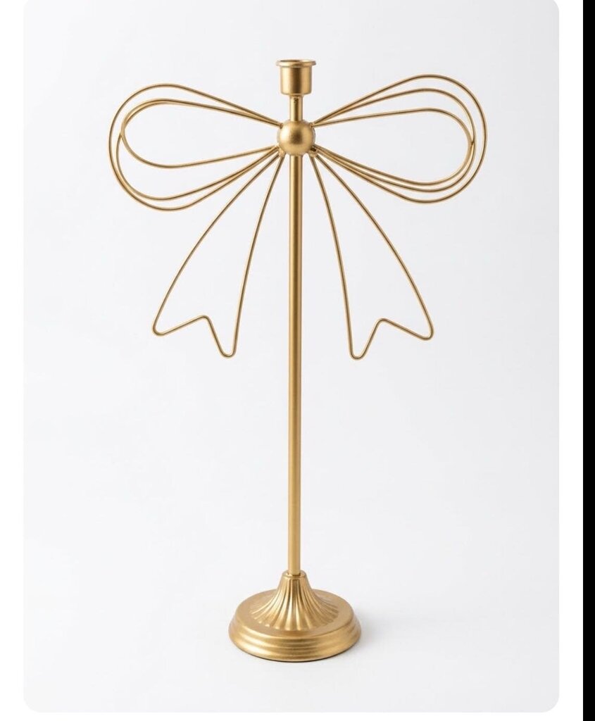 BOW CANDLE HOLDER