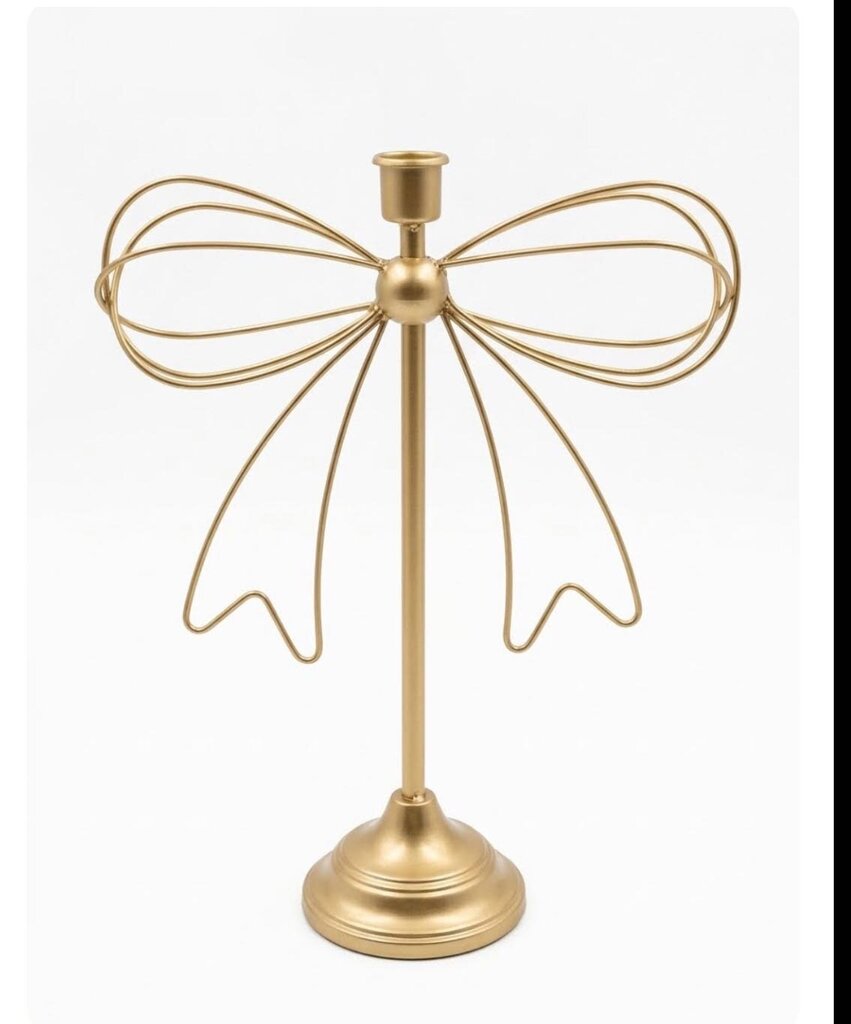 SM BOW CANDLE HOLDER
