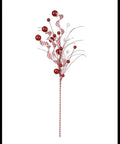 RED/WHITE GLITTER STRIPE PICK